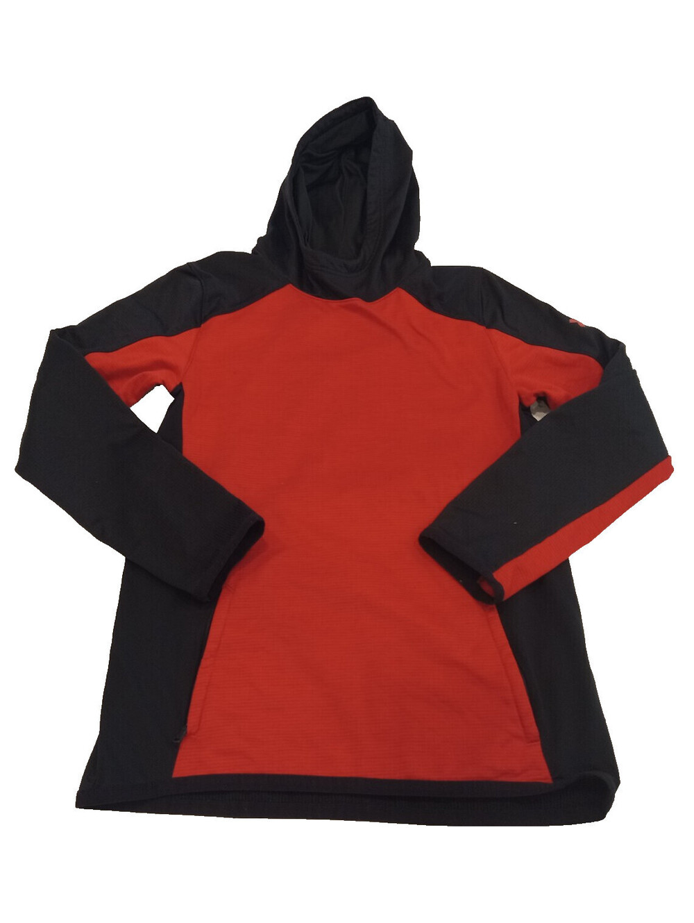 Under Armour Hoodie Boys YXL Red Black ColdGear Fleece Pullover Camo Youth XL